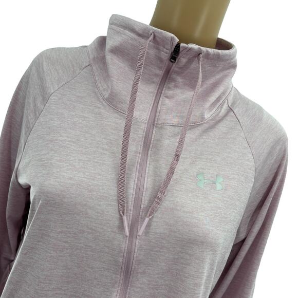 Under Armour Pink Fog UA Tech Twist Full Zip Sweatshirt - Picture 9 of 13